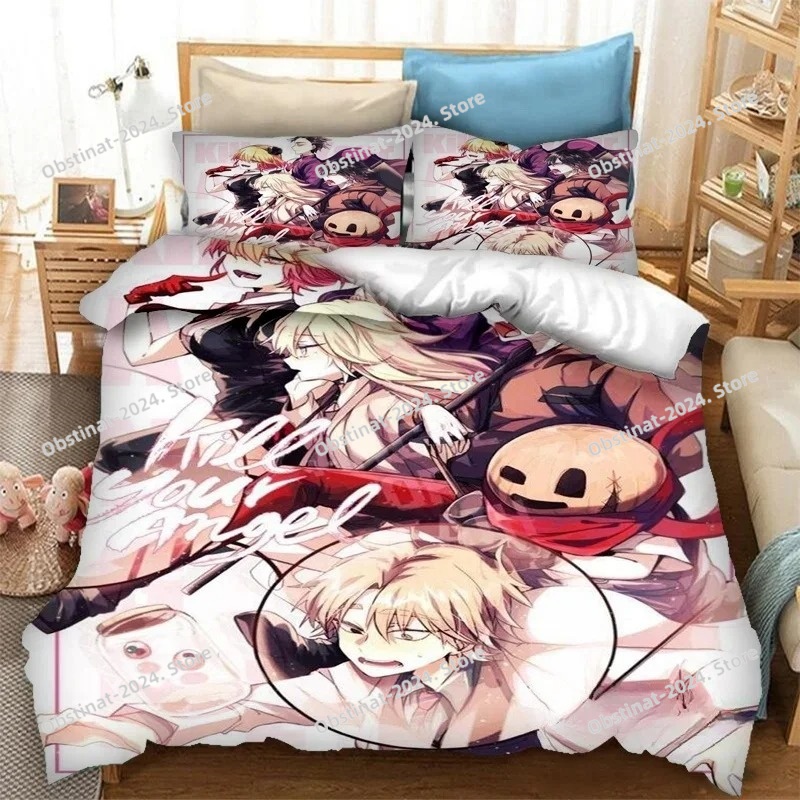 Home Textiles Bedding - 3D Baskılı Anime Ölüm Melekleri Yatak