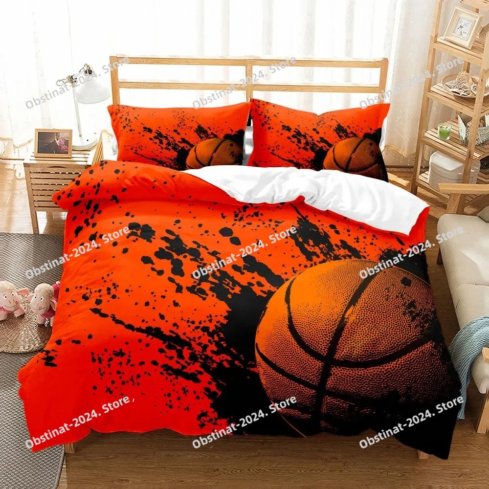 Home Textiles Uk - Fantastik 3D Baskılı Basketbol Nevresim Takımı