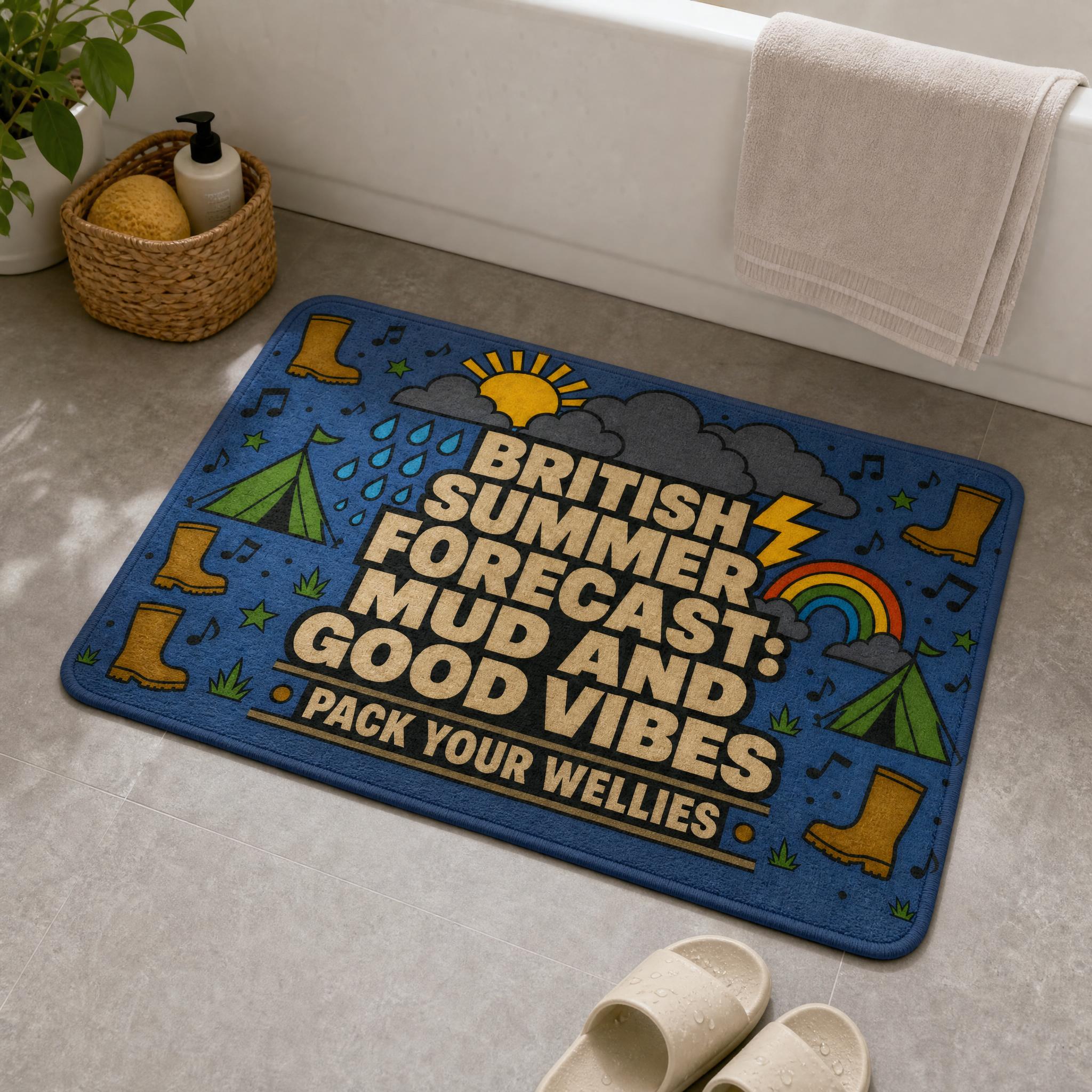 Home Textiles Uk - İngiliz Festivali Banyo Paspası Wellies Paspas
