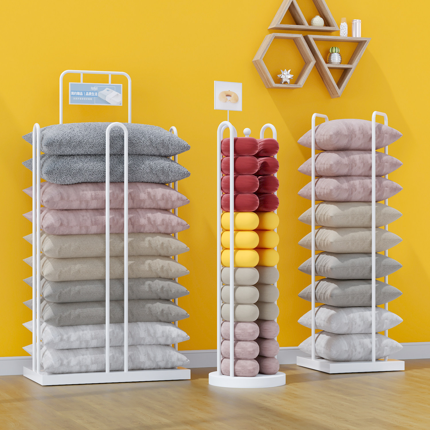Home Textiles Factory - Ev Tekstili Sergi Rafı Yastık Göbeği