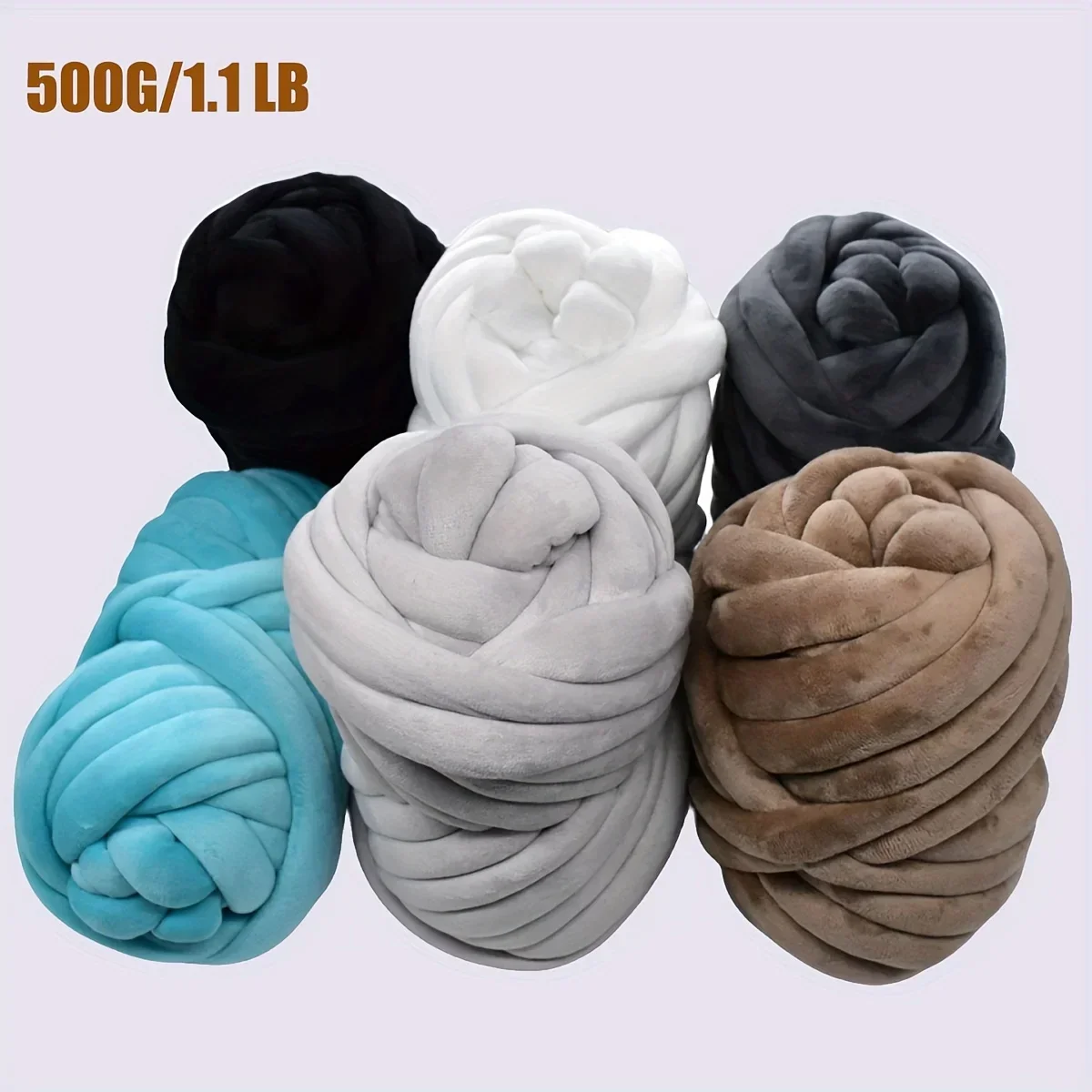 Throw Blanket Chunky Knit - 1 adet Dev Yumuşak Tıknaz İplik