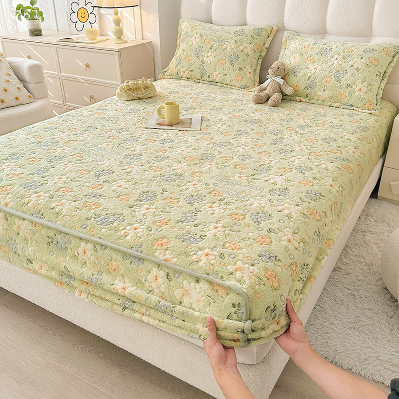 Home Textiles Bedding - Sonbahar ve Kış Peluş Çarşaf Seti