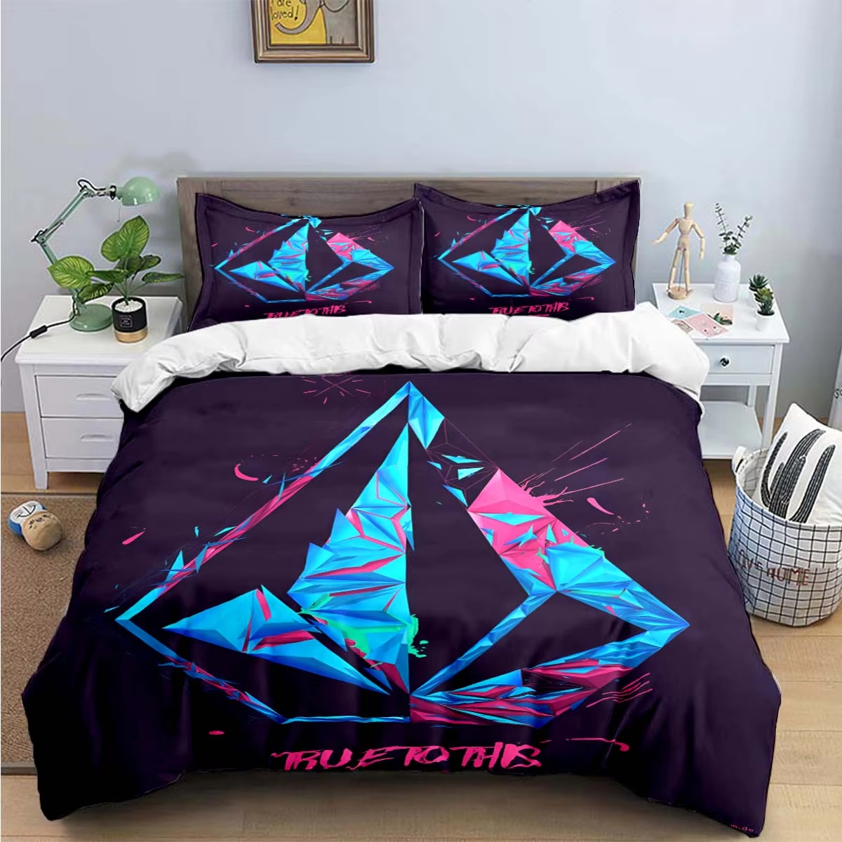Home Textiles Bedding - Yeni V-VOLCOM 3d Baskı Yatak Takımları