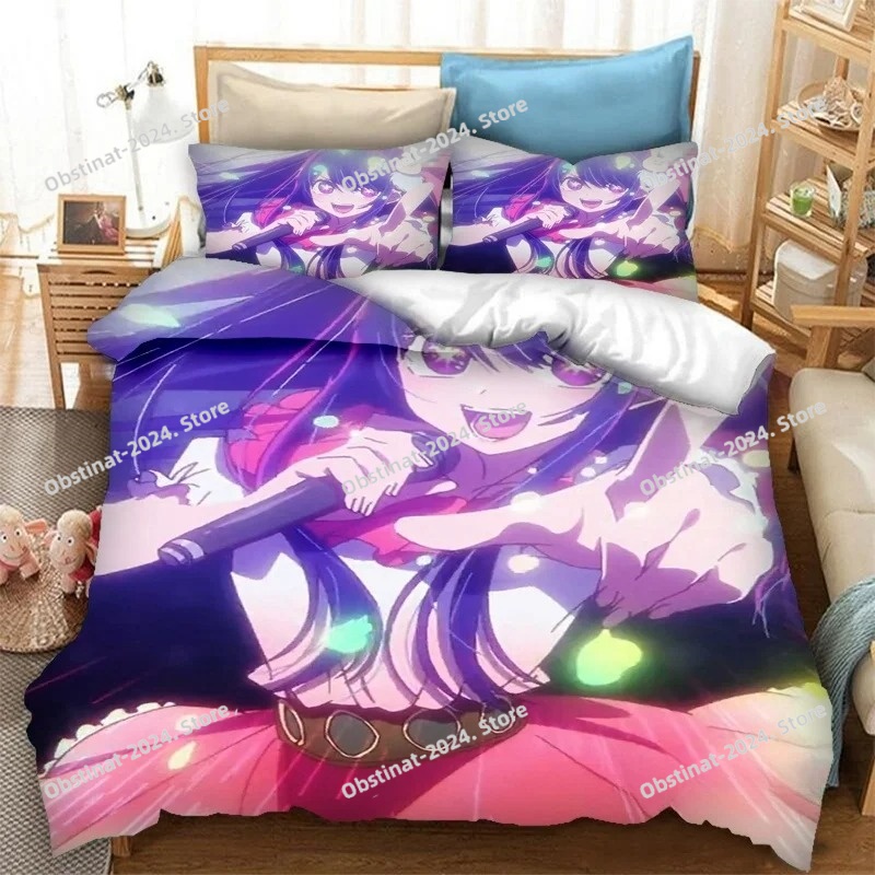 Home Textiles Bedding - Anime OSHI NO KO 3D Baskılı