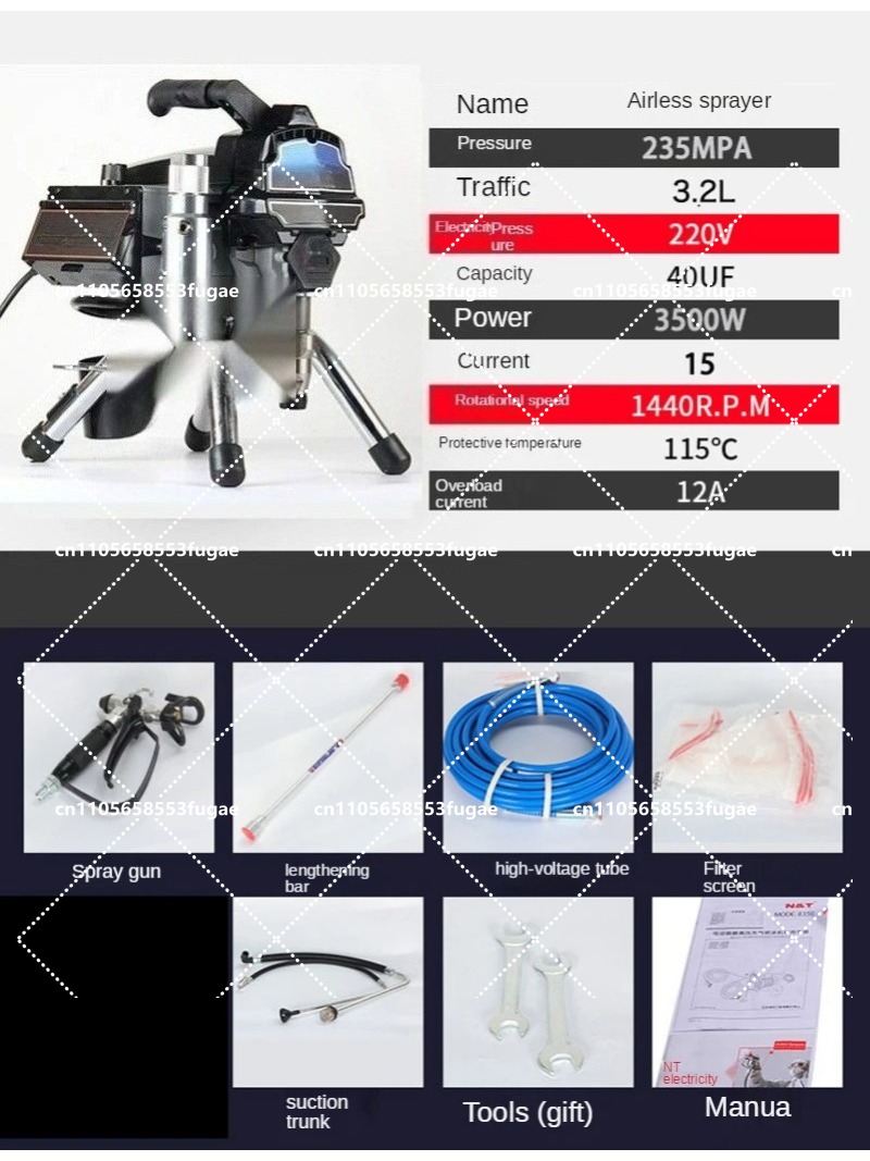 Profesyonel 3.2L Havasız Boya  - Home Textile Industry incelemesi ve fiyatı