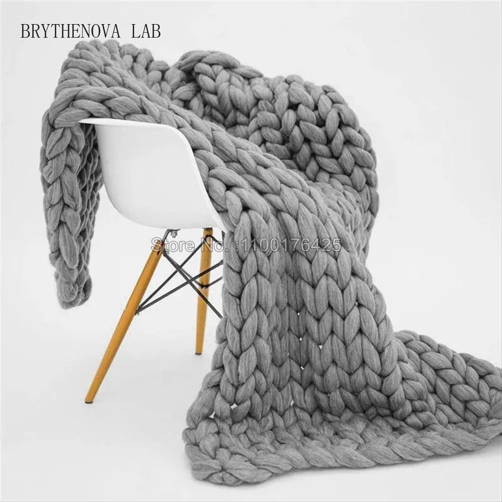 Gri Yumuşak Örme Battaniye Kış - Throw Blanket Chunky Knit incelemesi ve fiyatı