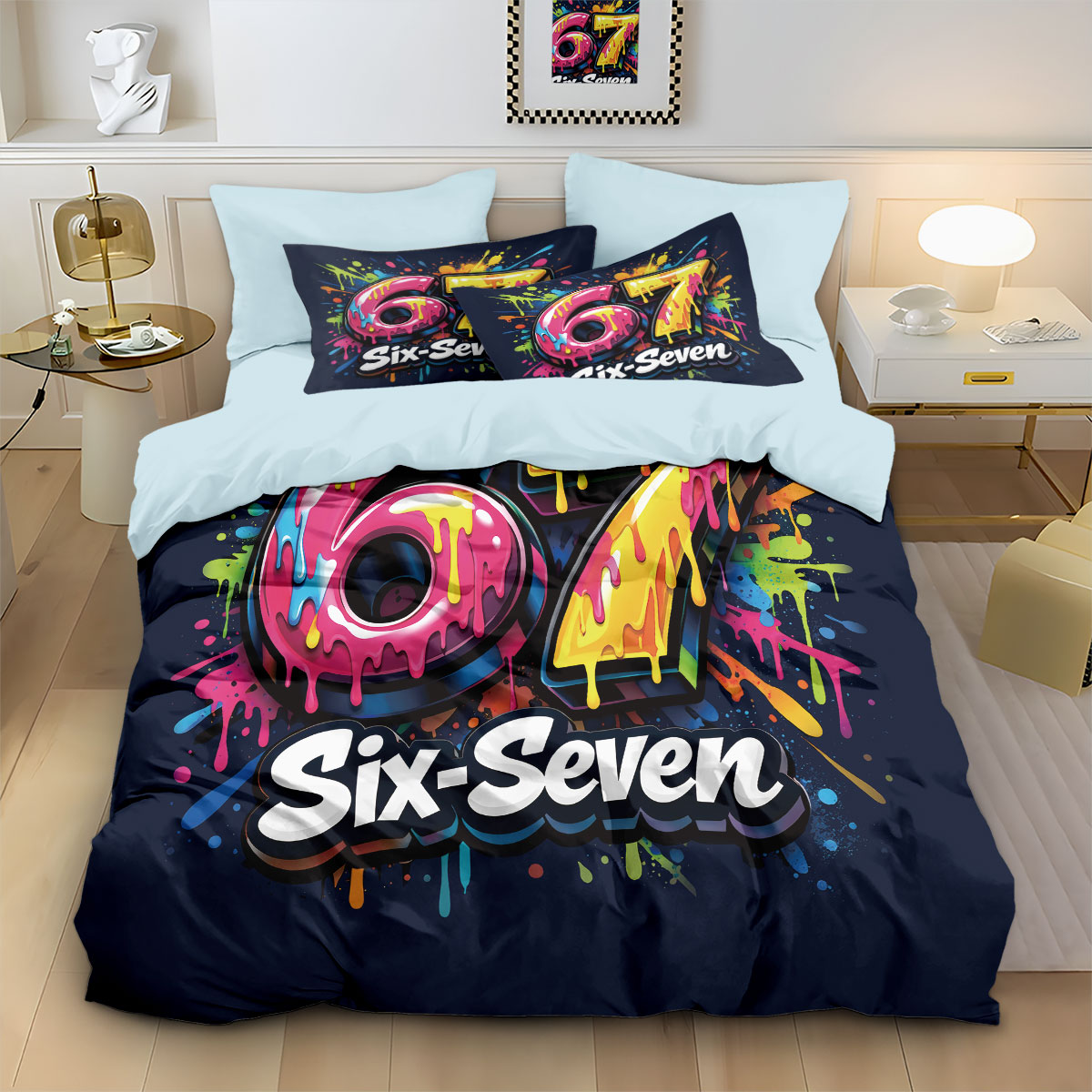 3 adet Graffiti Tarzı Oyun Kum - Home Textiles Bedding incelemesi ve fiyatı