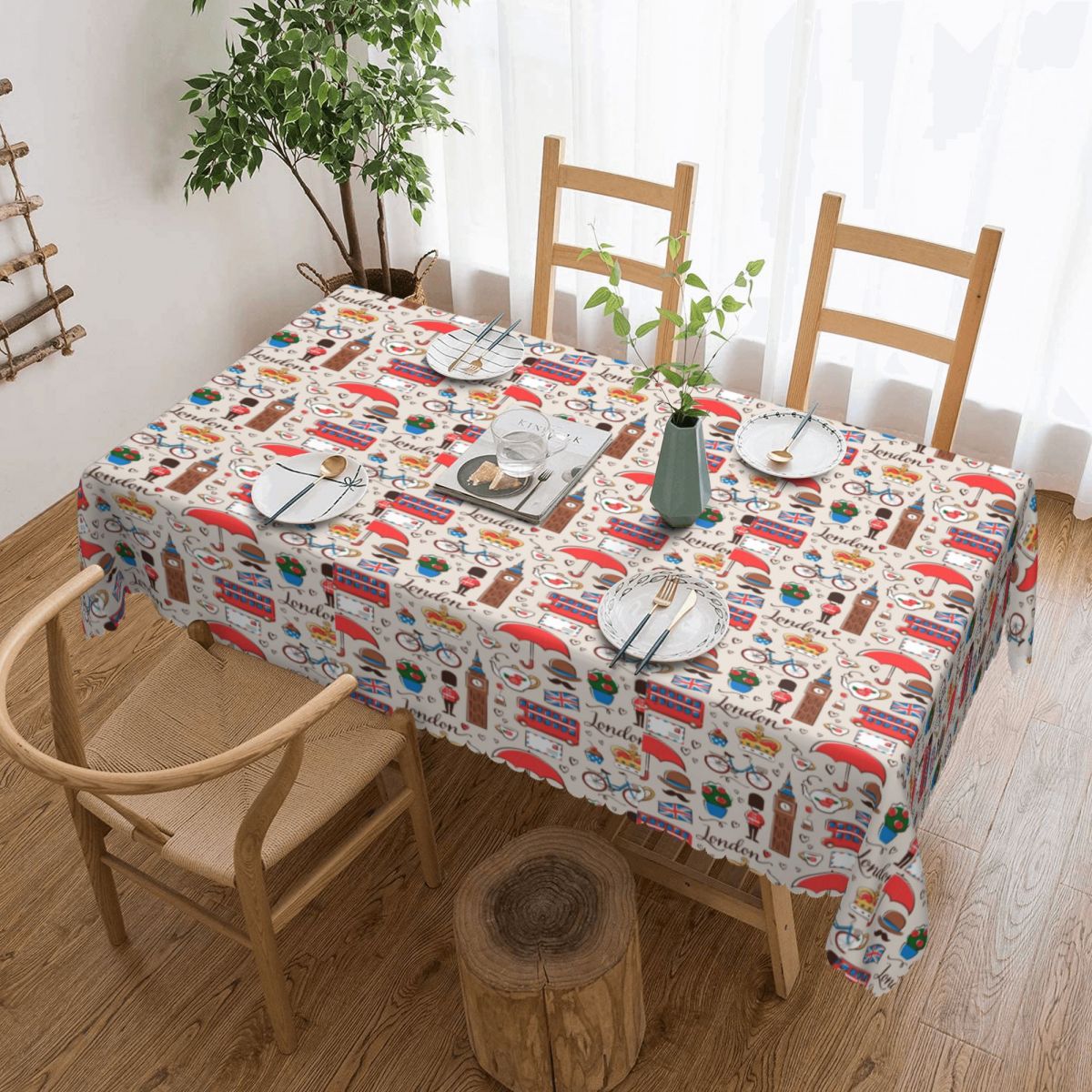 Londra desen dikdörtgen masa ö - Home Textiles Uk incelemesi ve fiyatı