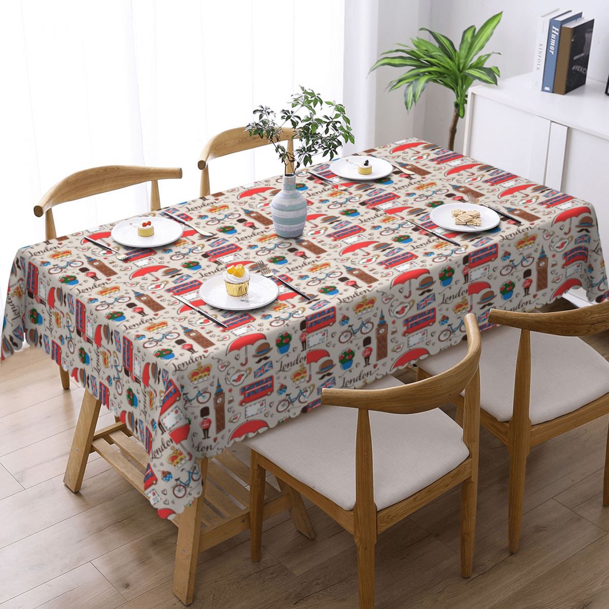 Londra desen dikdörtgen masa ö - Home Textiles Uk incelemesi ve fiyatı