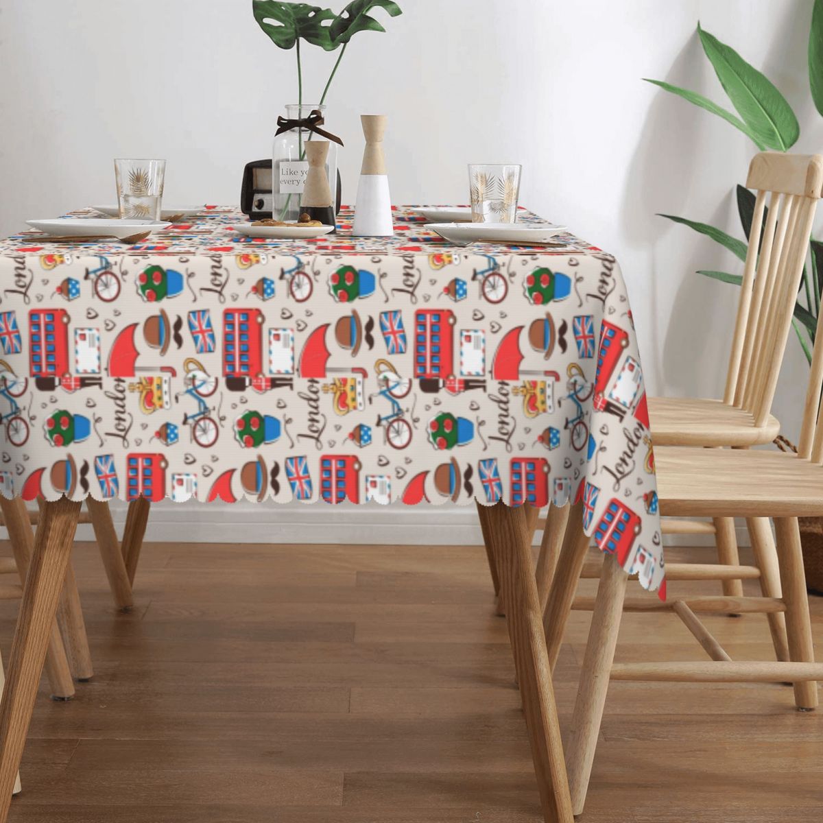 Londra desen dikdörtgen masa ö - Home Textiles Uk incelemesi ve fiyatı
