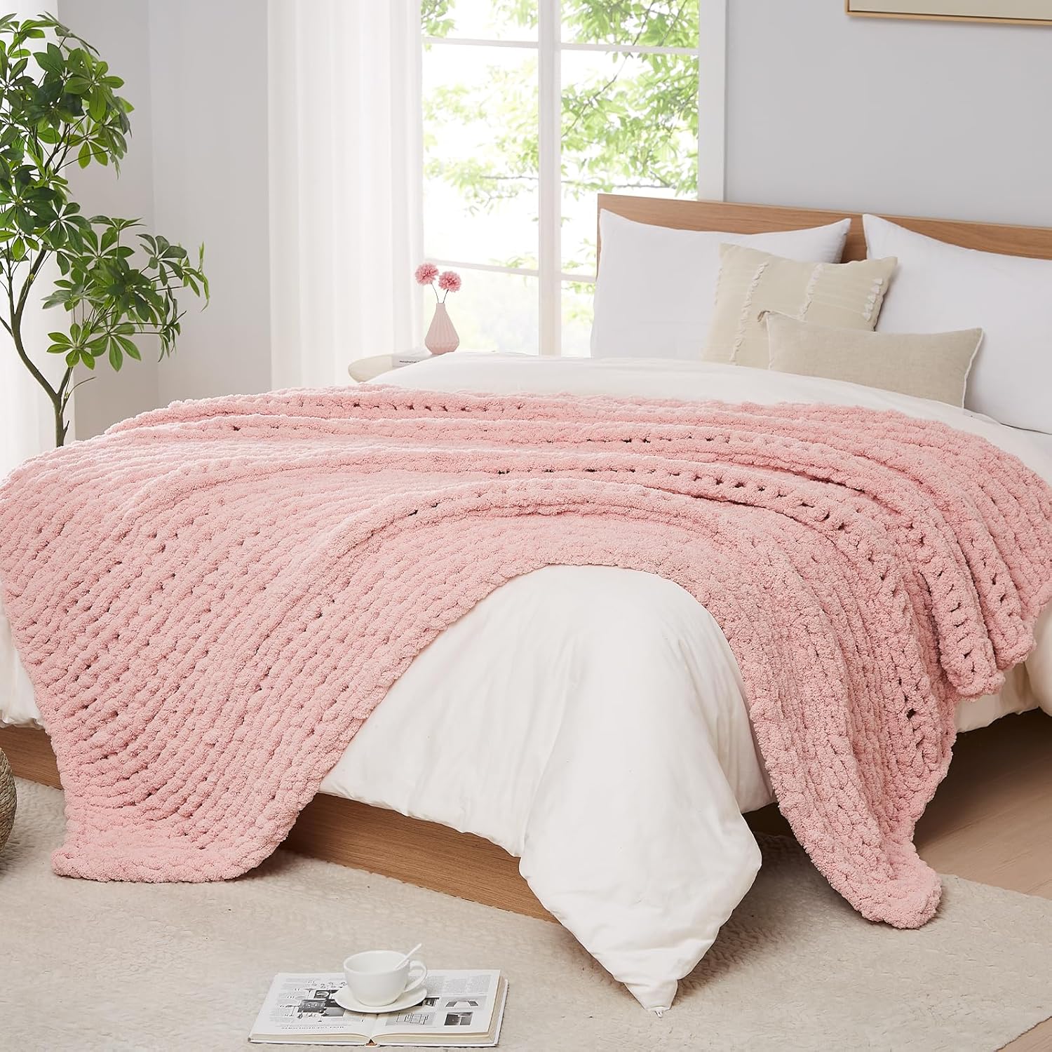 Tıknaz Örgü Battaniye Atmak Şö - Throw Blanket Chunky Knit incelemesi ve fiyatı