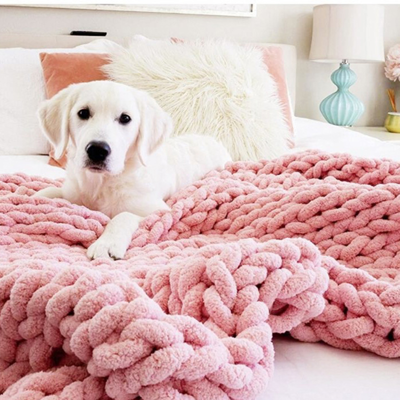 El Örgüsü Kalın Battaniye Kalı - Throw Blanket Chunky Knit incelemesi ve fiyatı
