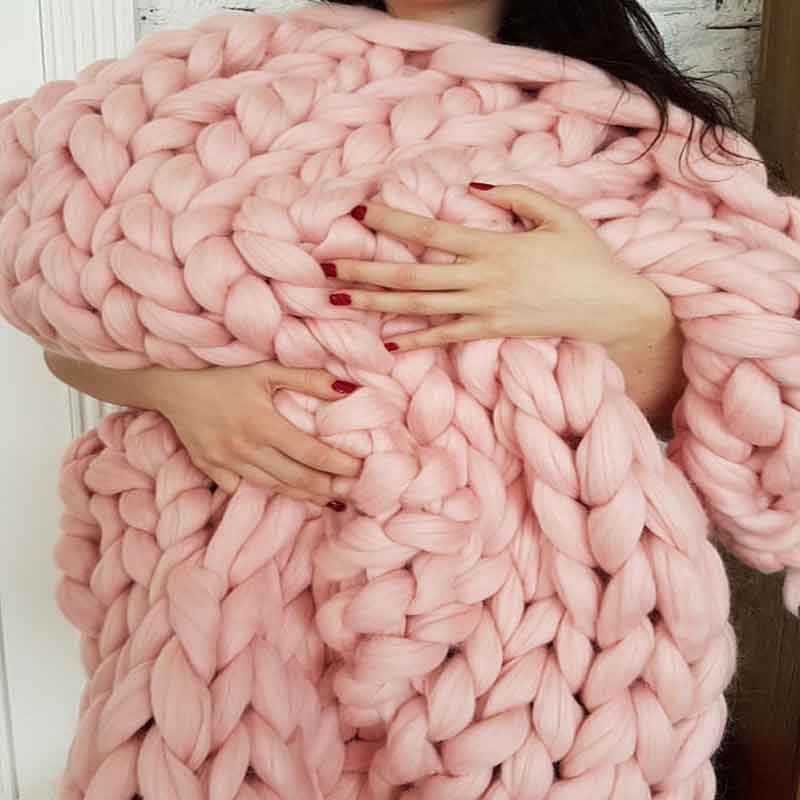Moda el tıknaz örgü battaniye  - Throw Blanket Chunky Knit incelemesi ve fiyatı
