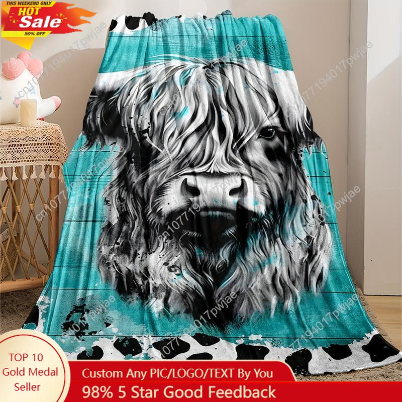 Rahat Yumuşak Yayla İnek Desen - Throw Blanket Chunky Knit incelemesi ve fiyatı