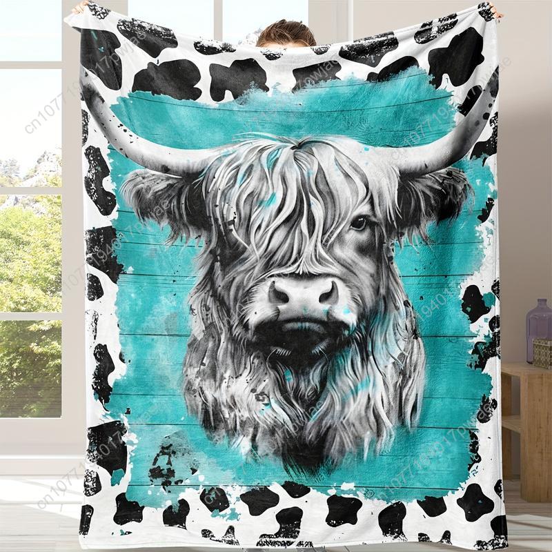 Rahat Yumuşak Yayla İnek Desen - Throw Blanket Chunky Knit incelemesi ve fiyatı