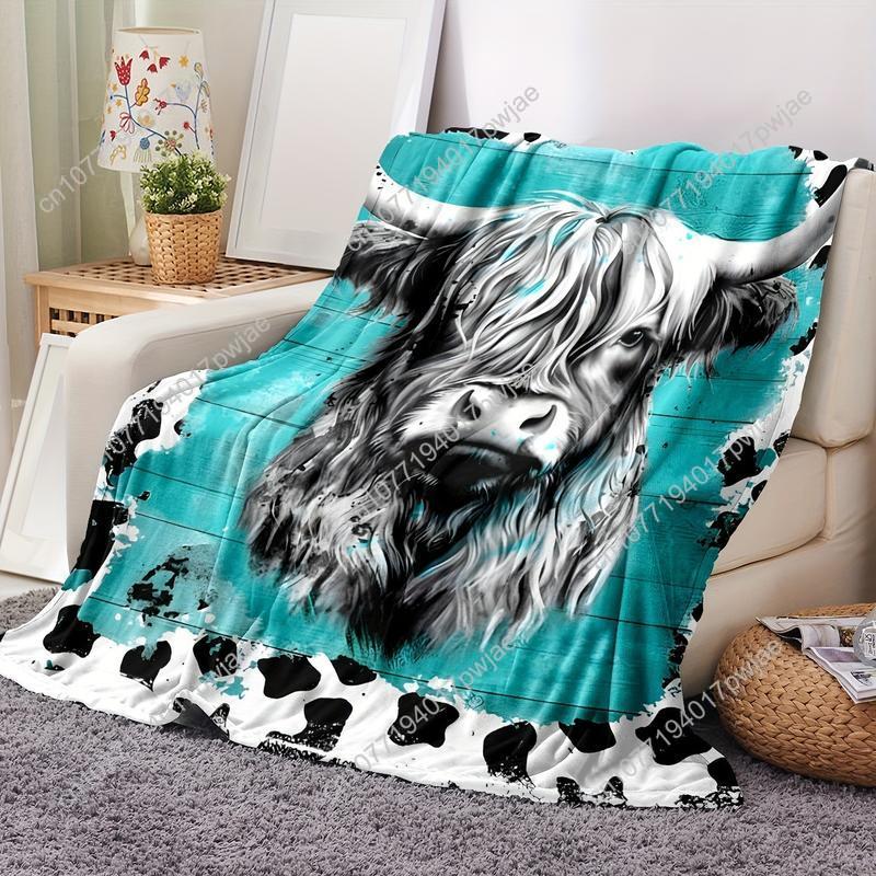 Rahat Yumuşak Yayla İnek Desen - Throw Blanket Chunky Knit incelemesi ve fiyatı
