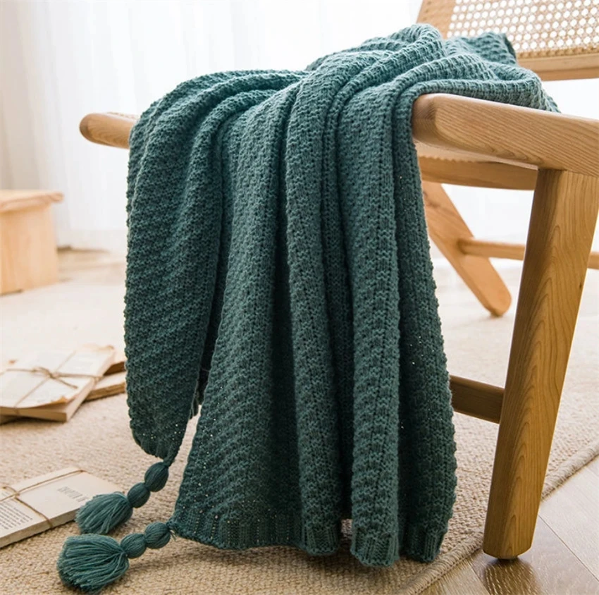 Yatak Kanepe Kanepe için İskan - Throw Blanket Chunky Knit incelemesi ve fiyatı