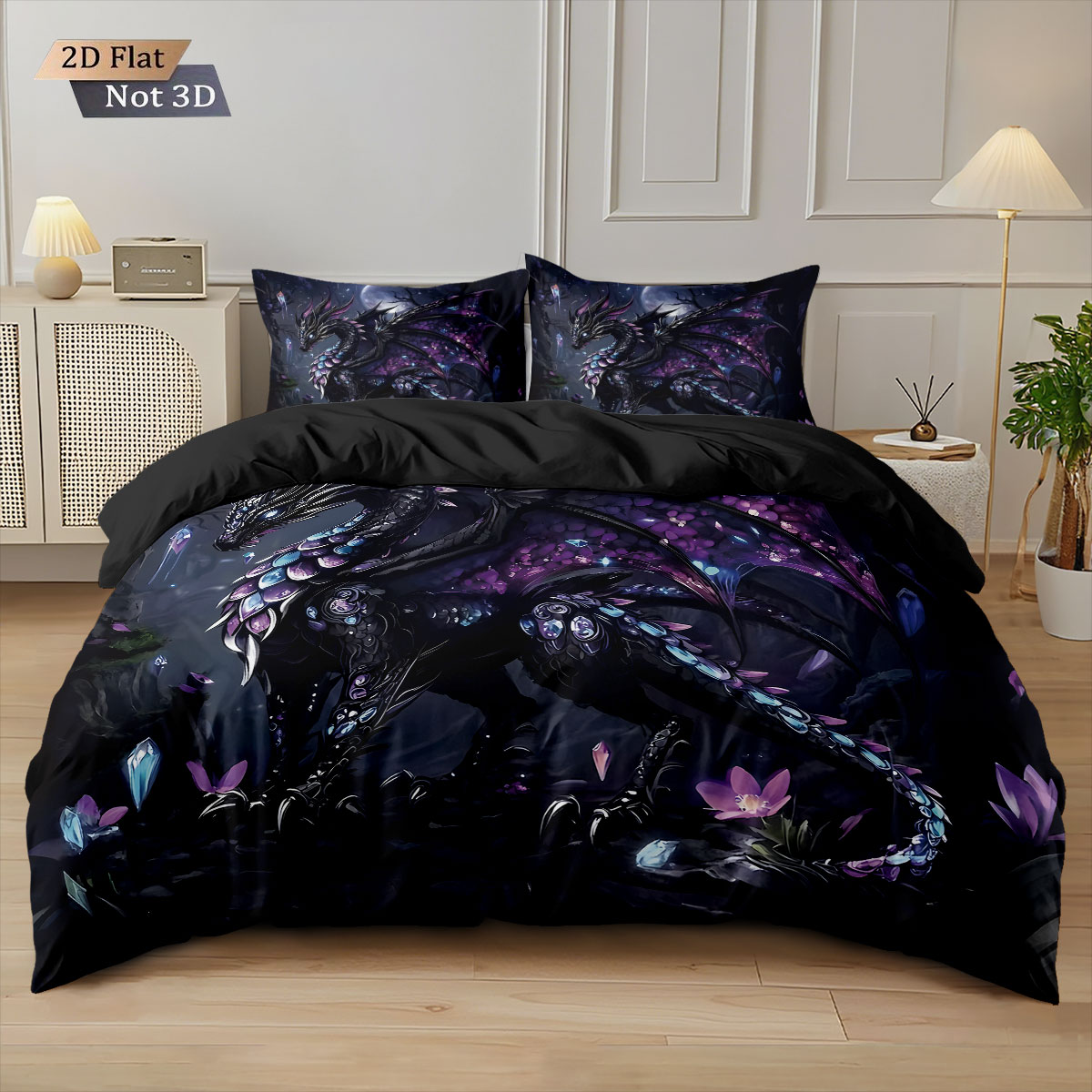 3 adet Kutsal Batı Ejderha Müh - Home Textiles Bedding incelemesi ve fiyatı