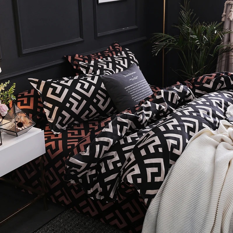 Yastık kılıfı ile lüks siyah y - Home Textiles Bedding incelemesi ve fiyatı