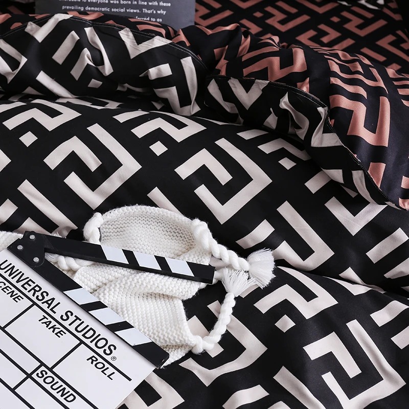 Yastık kılıfı ile lüks siyah y - Home Textiles Bedding incelemesi ve fiyatı