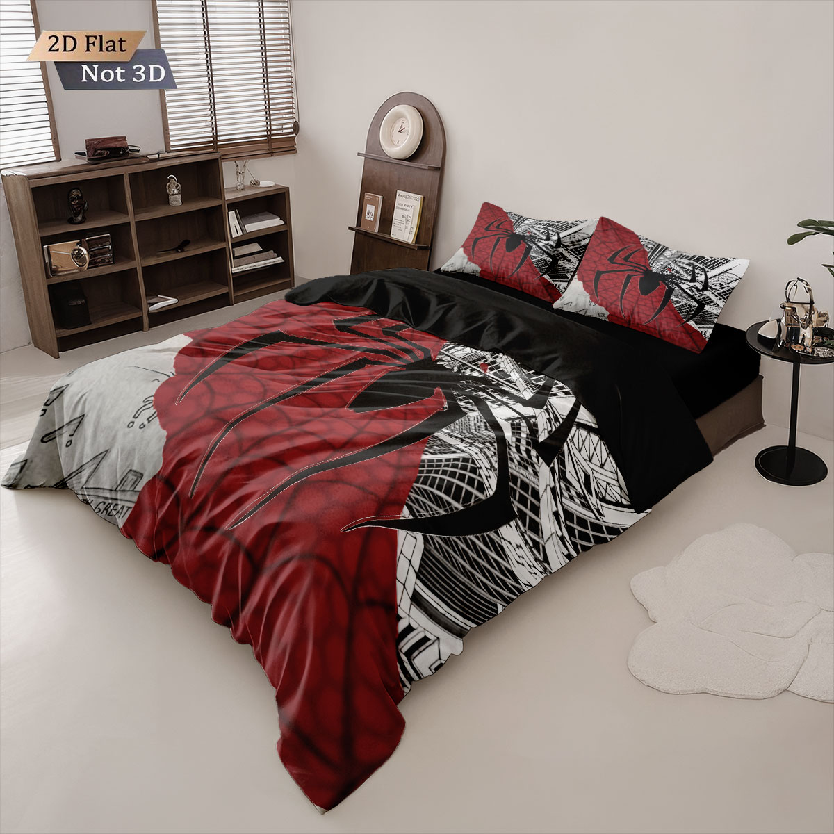 3 adet Siyah Örümcek Kontrast  - Home Textiles Bedding incelemesi ve fiyatı