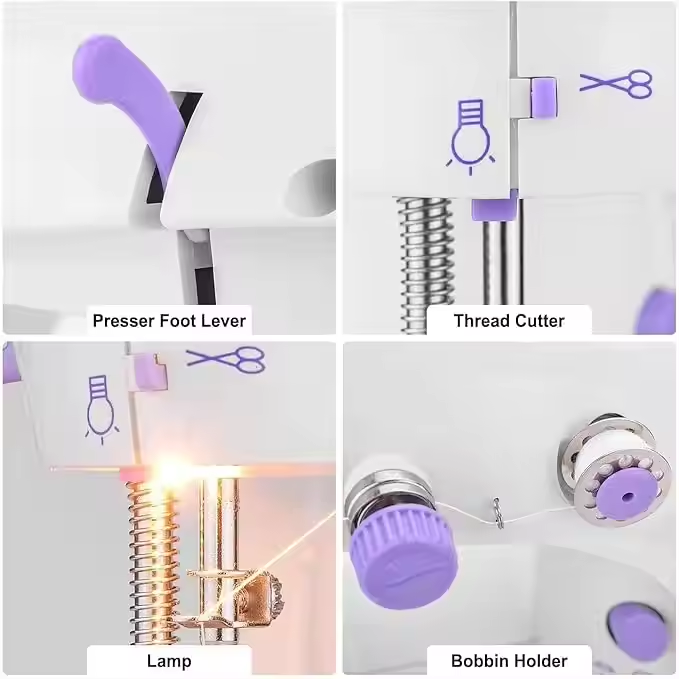 Mini Elektrikli Ev Tipi Dikiş  - Home Textile Industry incelemesi ve fiyatı